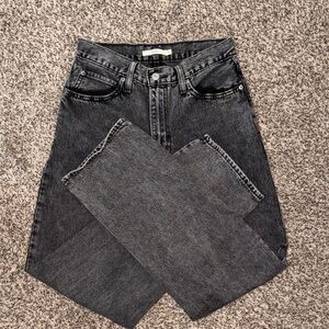 Levi's Women's 94’ Baggy Straight Leg Jeans in Dark Gray